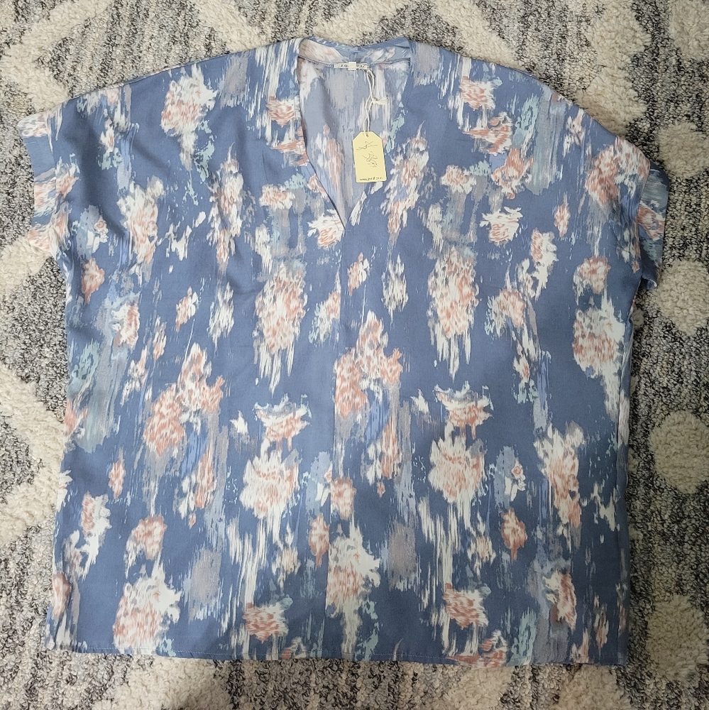 Jodifl Top, Medium, Blue, NWT
